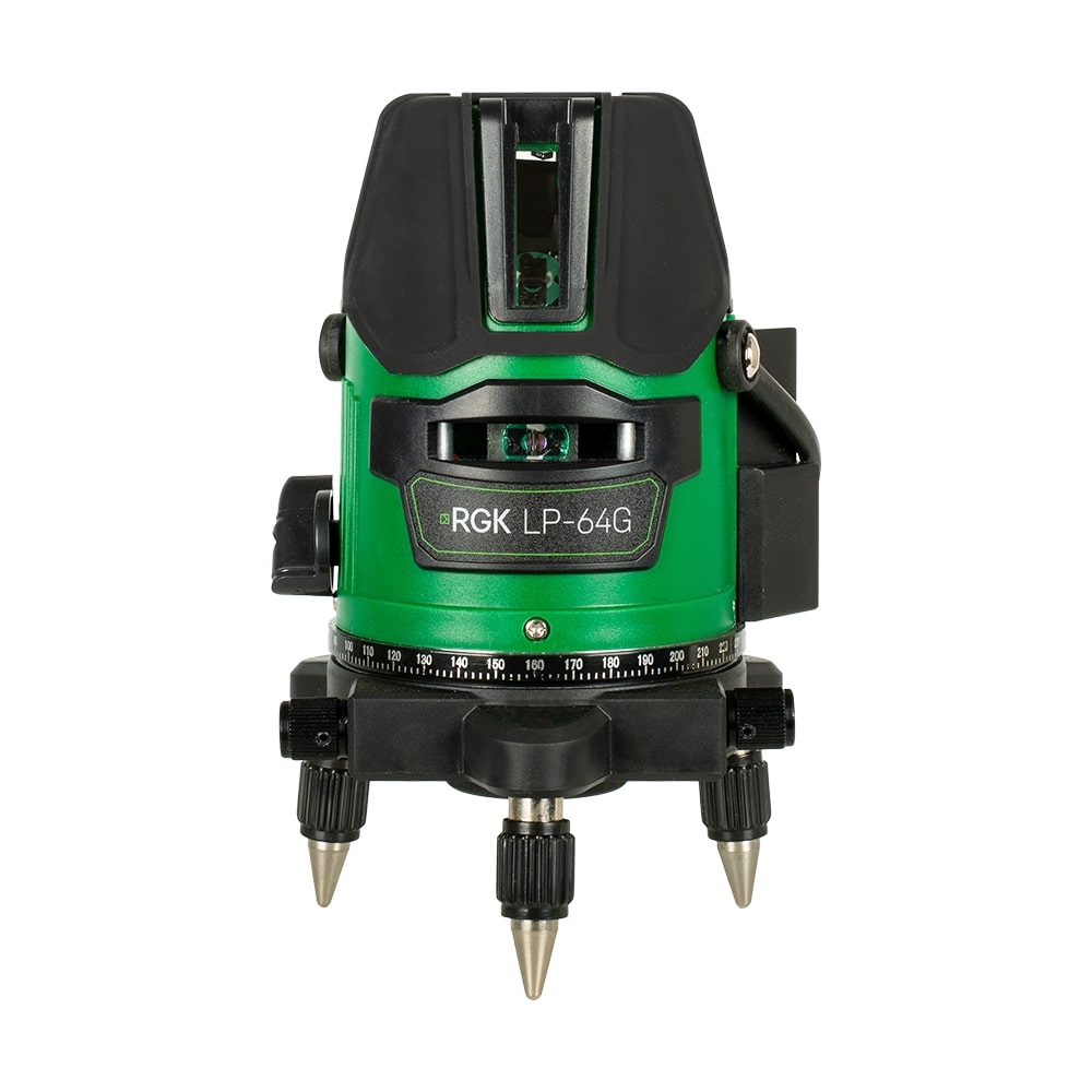 Комплект: лазерный уровень RGK LP-64G + штатив RGK LET-170