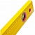 Уровень алюминиевый "Yellow", коробчатый корпус, 3 акриловых глазка, линейка, 1200мм, (шт.)