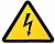 Знак пластик "Опасность поражения электрическим током" (Молния) W08 (150х150мм.) EKF PROxima